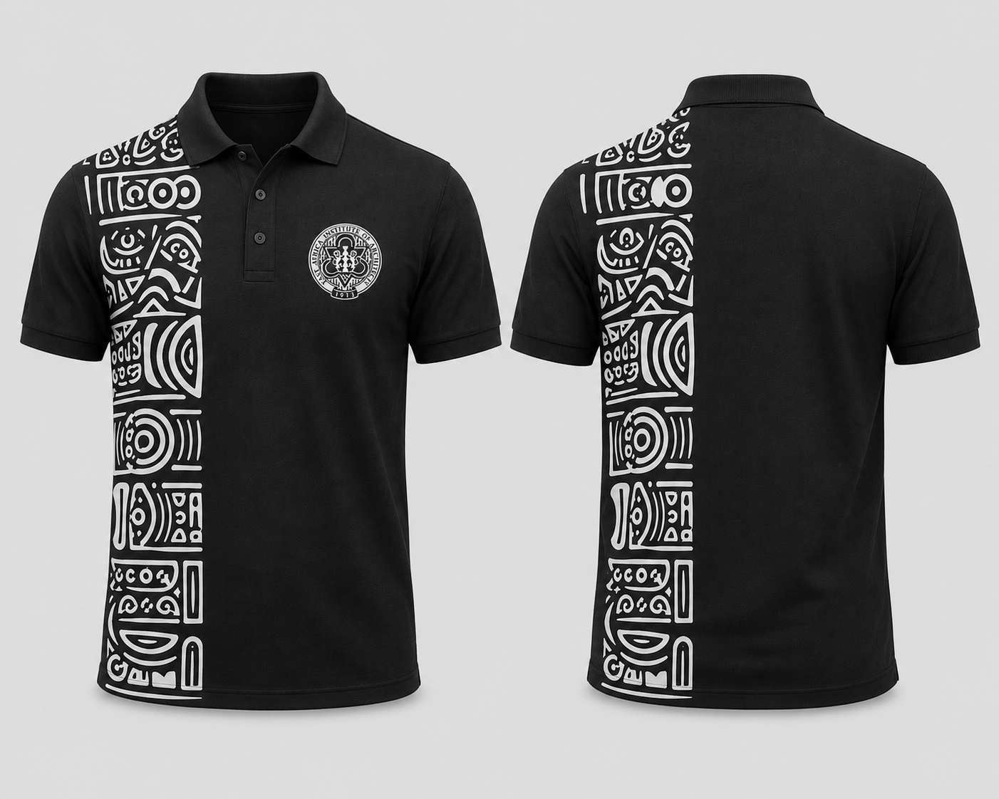 Polo Neck Tshirt Black